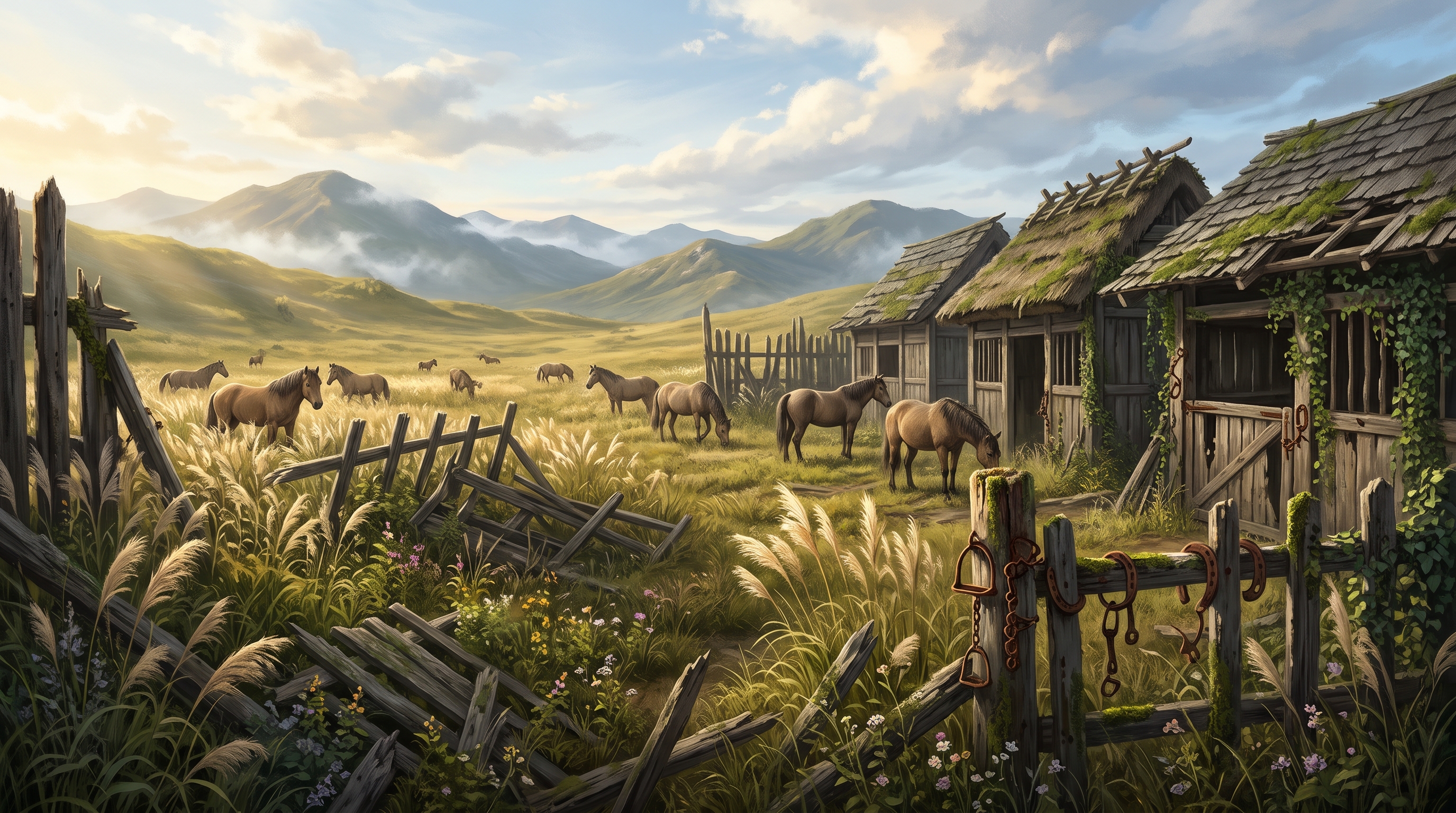Garnison Abandonnée des Chevaux Sauvages