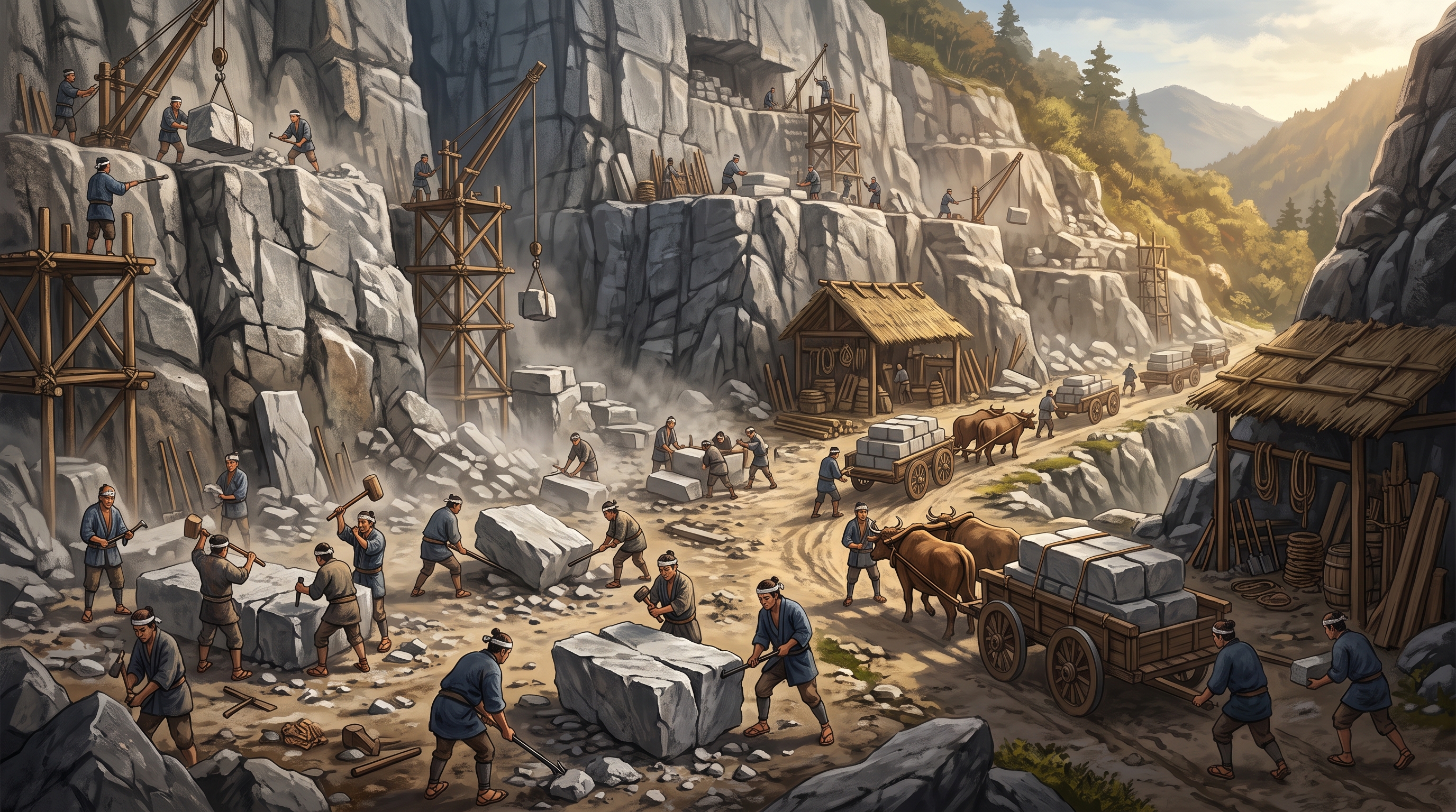 Montagne & Carrière de Granit (5 Slots)