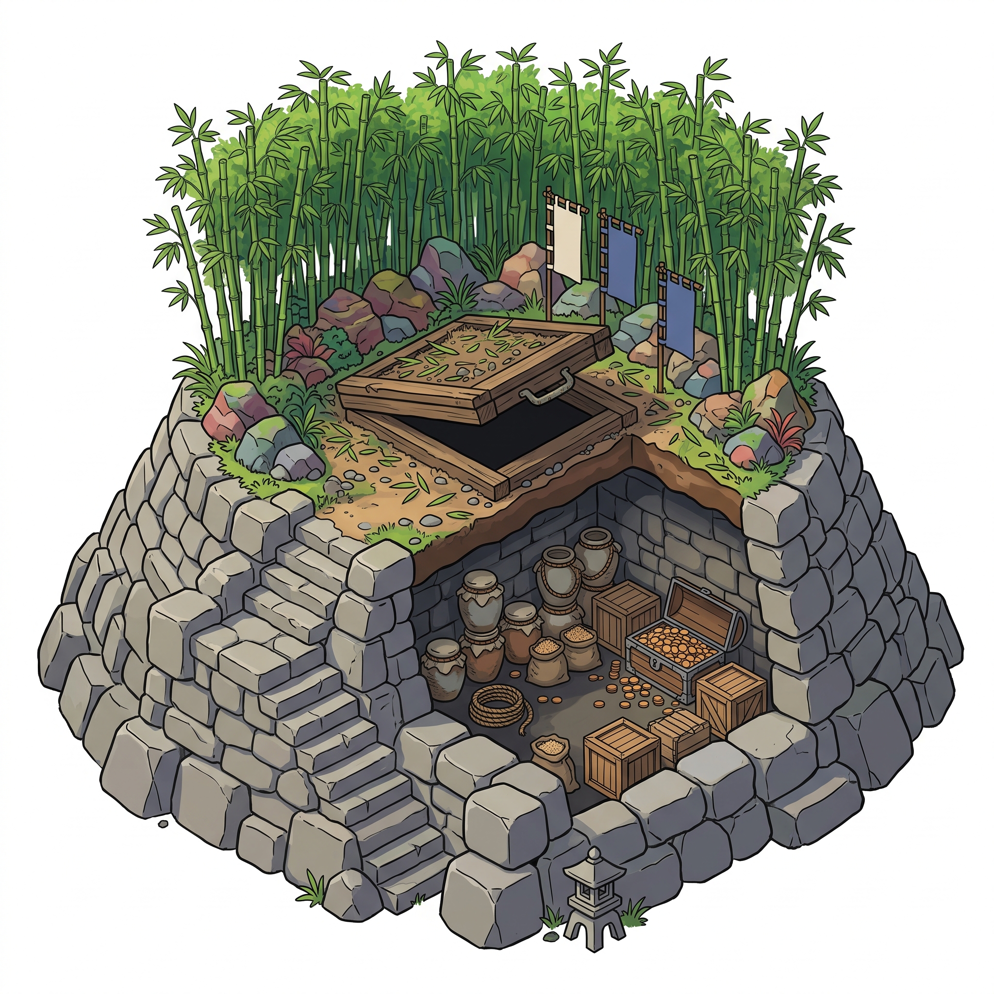 Cachette Secrète Sous Terre